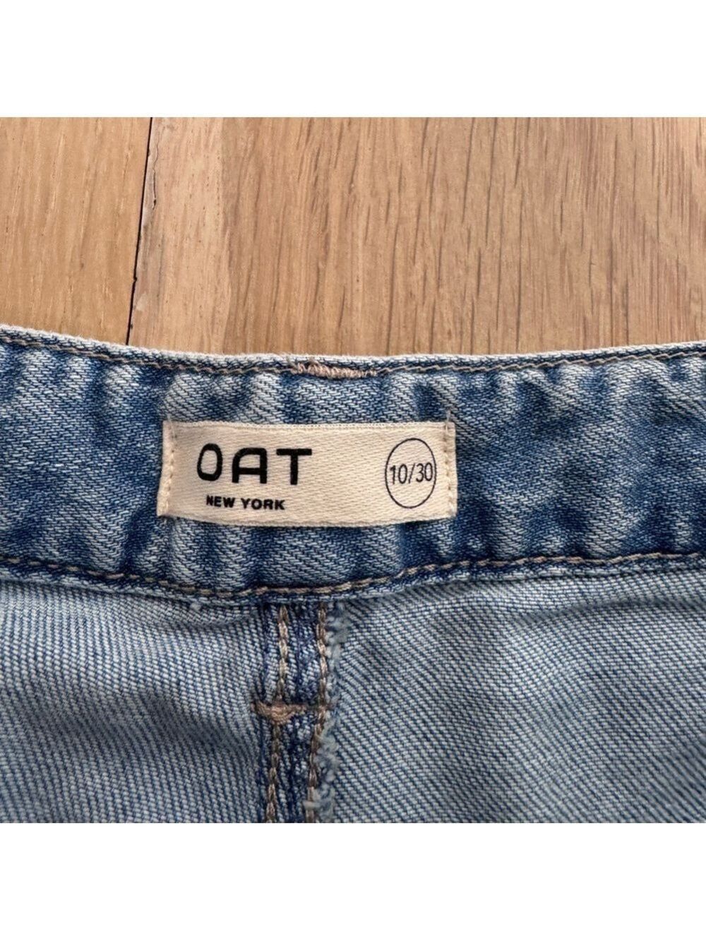 Oat New York Cloud Luxe Denim Jeans Light Wash Size 10 - Picture 5 of 8